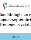 Bacalaureat Biologie 2013 sesiunea august-septembrie - Biologie vegetală Bacalaureat Biologie 2013 sesiunea august-septembrie - Biologie vegetală