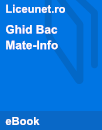 Ghidul Bacalaureatului la Matematică | Profilul Mate-info Ghidul Bacalaureatului la Matematică | Profilul Mate-info