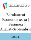 Bacalaureat Economie 2012 | sesiunea august-septembrie Bacalaureat Economie 2012 | sesiunea august-septembrie