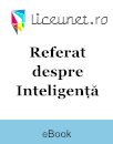 Referat Inteligența Referat Inteligența