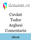 Cuvânt de Tudor Arghezi Comentariu Cuvânt de Tudor Arghezi Comentariu