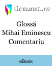 Glossă de Mihai Eminescu Comentariu Glossă de Mihai Eminescu Comentariu