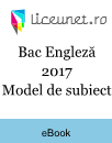 Bacalaureat Engleză 2017 | Modele de subiecte Bacalaureat Engleză 2017 | Modele de subiecte