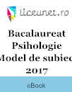 Bacalaureat Psihologie 2017 | Model de subiect Bacalaureat Psihologie 2017 | Model de subiect